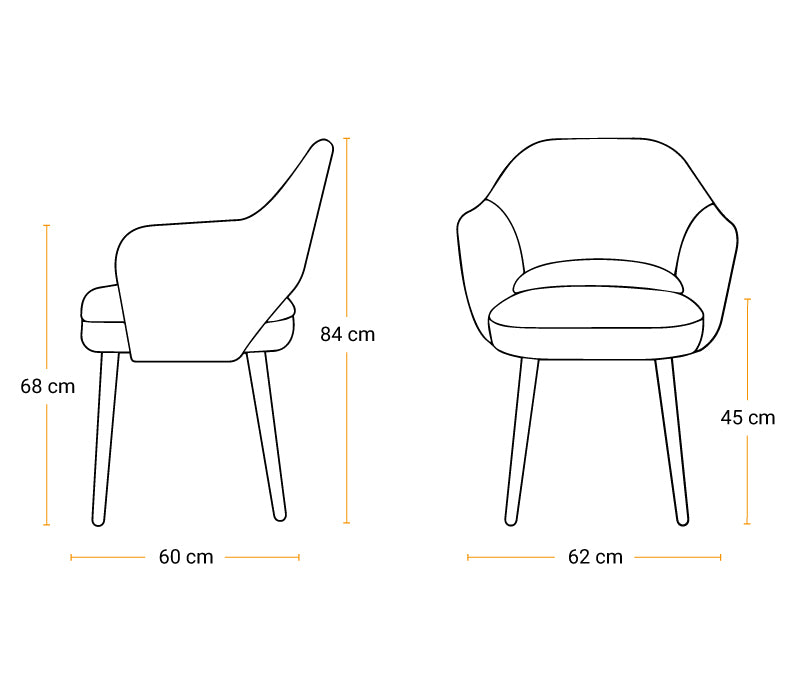 Silla Saarinen Arm Eco cuero - Manifesto Design Store